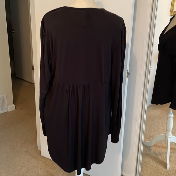 MELISSA Mc CARTHY SEVEN 7 BLACK LONG SLEEVE TOP. - Picture 4 of 8
